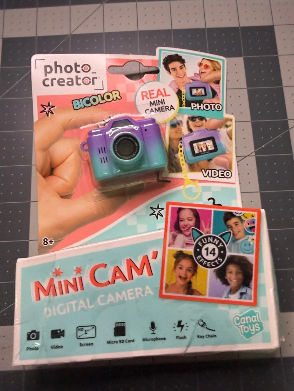 Mini Cam Digital Camera - Purple & Teal Bicolor